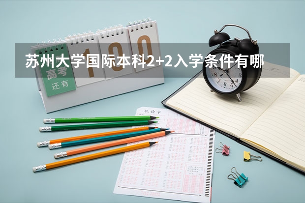 苏州大学国际本科2+2入学条件有哪些？