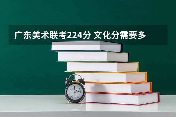 广东美术联考224分 文化分需要多少才能录取深圳大学？