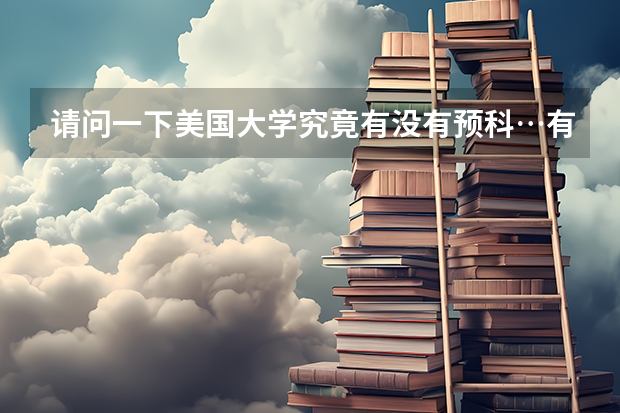 请问一下美国大学究竟有没有预科…有语言还是怎么着…能不能专门去读语言或者预科？