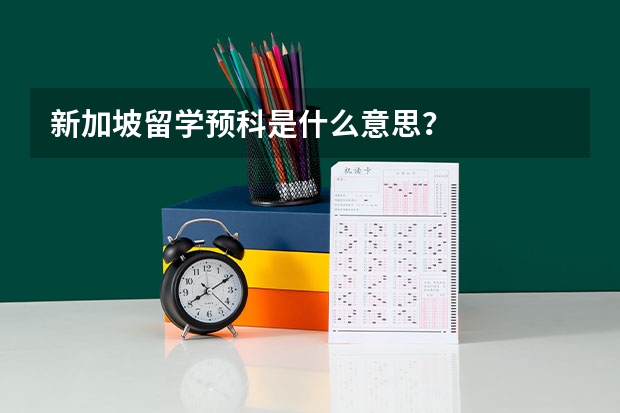 新加坡留学预科是什么意思？