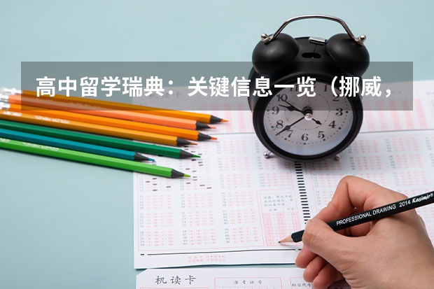 高中留学瑞典：关键信息一览（挪威，瑞典，芬兰留学，商科的排名）