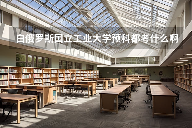 白俄罗斯国立工业大学预科都考什么啊！