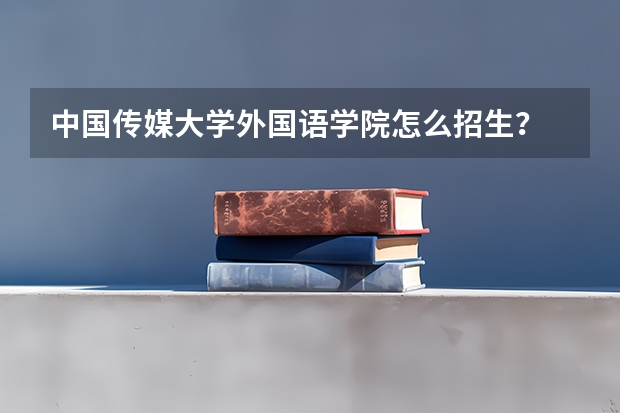 中国传媒大学外国语学院怎么招生？