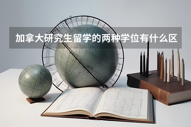 加拿大研究生留学的两种学位有什么区别