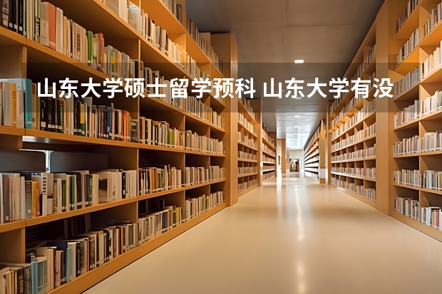 山东大学硕士留学预科 山东大学有没有韩国留学预科？